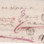 Württemberg - Heilbronn/Beilstein/Neuenstadt 1853/54 "Wendebrief" m. Inhalt