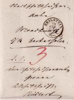 Württemberg - Heilbronn/Beilstein/Neuenstadt 1853/54 "Wendebrief" m. Inhalt