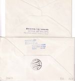 BRD/CSSR - CSA Erstflug Prag Frankfurt a/M u. retour 2 Belege 1.12.64