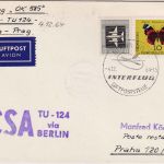 DDR - CSA Erstflug Berlin/Ost Prag 4.12.64 Luftpostkarte