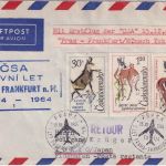 CSSR - CSA Erstflug Prag Frankfurt a/M. 15.12.64 Luftpostbrief n. JAPAN !