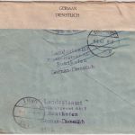 All.Bes. - Sonthofen 12.6.47 unfrankierter Einschreibebrief (Landratsamt) n Gars