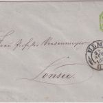 Württemberg - 1 Kr. Oktogon Ganzsache/Brief OPA Ulm 22. APR 1869 - Lonsee