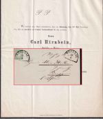 Bayern - 1 Kr. Wappen geschn. (Zwergschnitt) Trauerdrucksache HKS Weitnau 1871