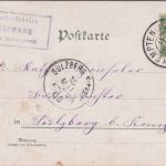 Bayern - Börwang T. Haldenwang Posthilfstellen-Ra3 sw-Mehrbildlitho 1906