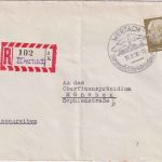 BRD - 70 Pfg. Heuss I Einschreibebrief Wertach - München 1956