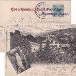 Österreich/Bayern - Postablage Walserschanz (Vorarlbg.) L2 Karte Oberstdorf 1901