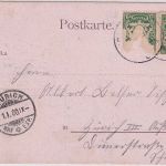 Bayern - Lindau Hotel Helvetia u. Dependance sw-Mehrbild-AK gelaufen 1900