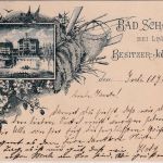 Bayern - Bad Schachen b. Lindau sw-Mehrbild-Litho/Vorläufer-AK gelaufen 1892