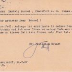DR - Oberstdorf 1937 6 Pfg. AFS "Stempfle" illustr. Firmenkarte n. Frankfurt a/M