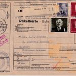 DDR - 2x2 DM Pieck u.a. Paketkarte . AUSTRALIEN Dresden - Bunbury 23.8.55