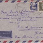 DDR - 1 DM Pieck u.a. Luftpostbrief n. BRASILIEN Barth - Rio de Janeiro 22.11.51