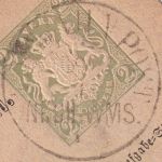 Bayern - K.B.Bahnpost NKCH-WMS I K1 2 Kr. Ganzsache Lambrecht - Nürnberg 1874