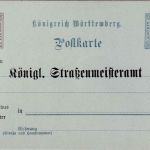 Württemberg - 2+3 Pfg. amtl. Verkehr Ganzsache/Zudruck Straßenmeisteramt ungebr.