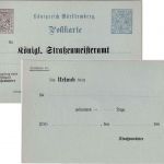 Württemberg - 2+3 Pfg. amtl. Verkehr Ganzsache/Zudruck Straßenmeisteramt ungebr.