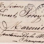 Bayern/Frankreich - Passau 6/8 HKS Portobrief n. Mareuil s/Ay 1858