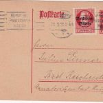 DR/Bayern - 15 Pfg. By-Abschied/DR Ganzsache + 15 Pfg. Ludwig/Volksstaat 29.5.20