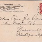 Bayern - 10 Pfg. Wappen Karte n. ARGENTINIEN Hohenschwangau - Buenos Aires 1903