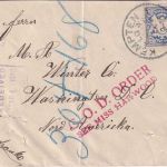 Bayern - 20 Pfg. Wappen Brief n. USA Kempten - Washington 1910