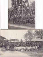 Bayern - Pioniere bei der Übung (München) 2 priv. Foto-AK ca. 1910 - ungebraucht