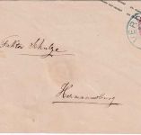 Preussen - 1 Sgr. Adler Ganzsache/Brief nachv. blauer hann. K2 Verden 30/12
