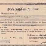 DR - Berlin 1923 300+100+2x10 M. Stempelmarken Darlehensschein