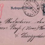 DR - 30 Pfg. Krone/Adler Ganzsache/Rohrpostbrief Berlin W HTA 1893