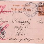 DR - 25 Pfg. Germania Reichspost Ganzsache/Rohrpost Berlin N65 1902