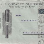 DR-Infla - 50 M. Posthorn illustr. Firmenbrief Nürnberg - Röthenbach 18.1.23