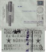 DR-Infla - 50 M. Posthorn illustr. Firmenbrief Nürnberg - Röthenbach 18.1.23