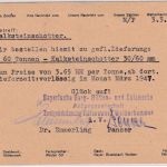 All.Bes. - Weiherhammer 4.3.47 12 Pfg. zarter AFS "BHS" Karte n. Vilseck