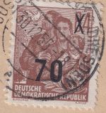 DDR - 70/84 Pfg. Fünfjahresplan/Überdruck PF !! Einschreibebrief Cossebaude 1955
