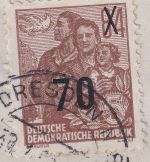 DDR - 70/84 Pfg. Fünfjahresplan/Überdruck PF !! Einschreibebrief Dresden 1956