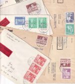 DDR - Freimarken Aufbau klein/groß 7 Portostufen/Belege 70er/80er Jahre