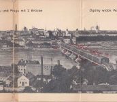 DP Polen - Warschau u. Praga ca. 1916 dreiteilige Falt-AK ungelaufen