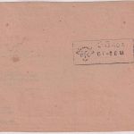 DR - Feldpostnummer 38050 K (Dänemark) Gebührnis-Überweisung n. Kiel 1944