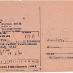 DR - Feldpostnummer 38050 K (Dänemark) Gebührnis-Überweisung n. Kiel 1944