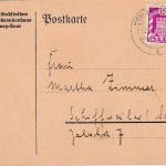 Saarland - 12 Fr. Dienstmarke Fernkarte Homburg - Schiffweiler 2.11.50