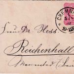 DR - 10 Pfg. kleiner Damenzierbrief Chemnitz - Reichenhall 5.8.84