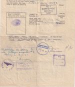 All.Bes. - Eckernförde 1945 Entlassungschein - diverse Stempel/Vermerke