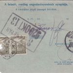 Ungarn - 2x40 F. Schnitter Nachnahmekarte Tata - Budapest 1920