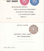 Irland - Electricity supply board 4 versch. Privatganzsachen/Meldekarten ungebr.
