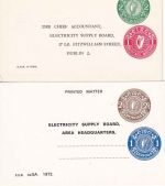 Irland - Electricity supply board 4 versch. Privatganzsachen/Meldekarten ungebr.