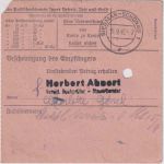 SBZ - Dittersdorf bei Chemnitz Gebühr bezahlt 13.9.45 Postanweisung