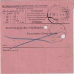 SBZ - Oelsnitz (Vogtl.) Gebühr bezahlt 15.9.45 Postanweisung n. Chemnitz