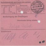 SBZ - Plauen (Vogtl.) Gebühr bezahlt 29.12.45 Postanweisung n. Oelsnitz