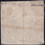 Bayern - 3 Kr. Quadrat blau Platte II Halbkreisstempel Nürnberg 4/8