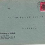 DR - 12 Pfg. AH ÜBERROLLER Brief (10) Bad Schandau - Leipzig 17.4.45