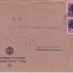 SBZ/RPD Chemnitz - 2x6 Pfg. AH (geschwärzt) Brief Geyer Ehrenfriedrsdorf 11.6.45