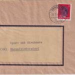 SBZ/RPD Chemnitz - 12 Pfg AH (geschwärzt) Brief Annaberg (Erzgeb.) 20.7.45